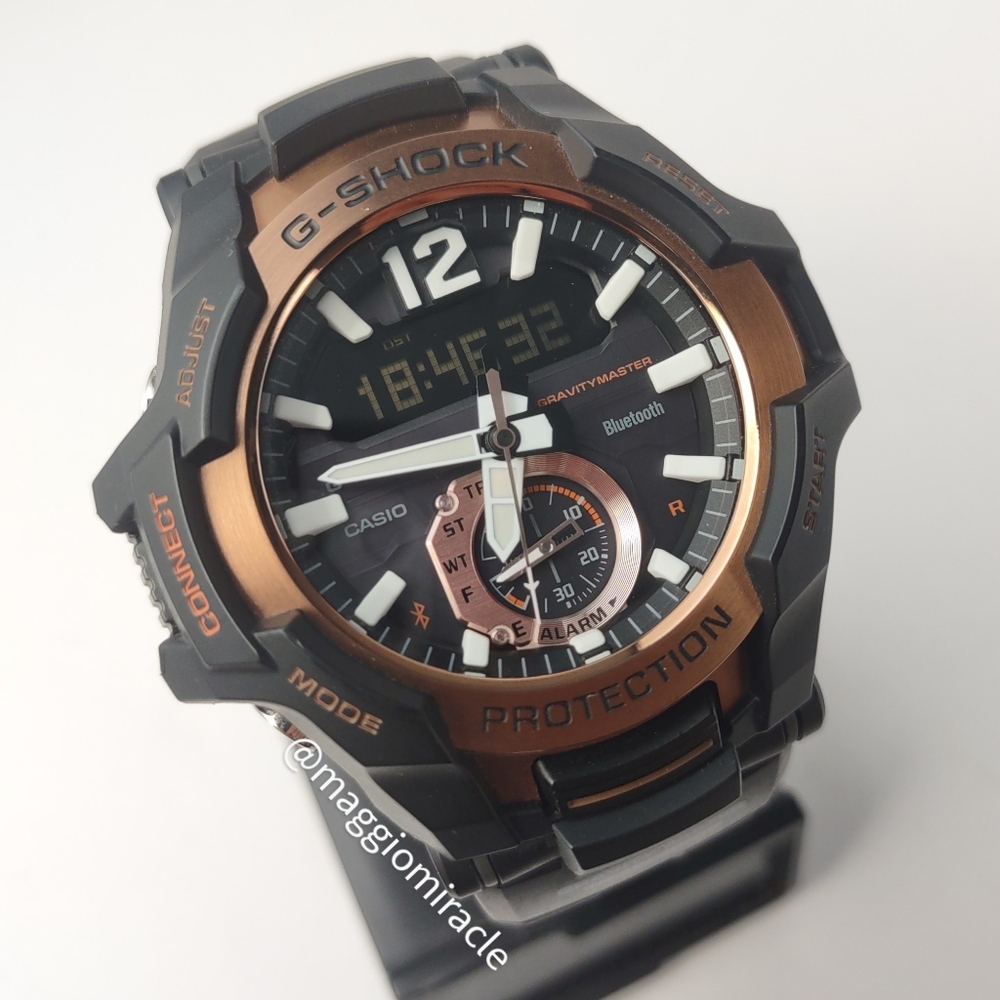 Master of G , Gravity Master , G-Shock GR-B100 , solar powered and bluetooth